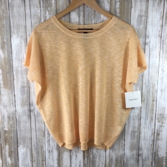 NWT Ellen Tracy Sheer Blouse - Picture 1 of 4